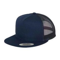 Klasyczna Czapka Z Daszkiem. Niebieskie czapki z daszkiem damskie FLEXFIT, bez wzorów. Za 55.99 zł.
