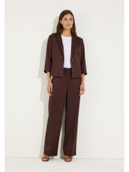 More & More Spodnie w kolorze brązowym rozmiar: 42. Brązowe spodnie materiałowe damskie More & More, bez wzorów, z materiału. Za 209.95 zł.