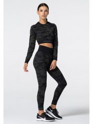Carpatree Koszulka sportowa "Camo Seamless" w kolorze khaki rozmiar: L. Brązowe koszulki sportowe damskie Carpatree, l, bez wzorów, z materiału, bez ramiączek, outdoorowe. Za 83.62 zł.