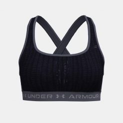 Damski Top Biustonosz Sportowy Under Armour Crossback Mid Print. Niebieskie obuwie sportowe treningowe Under Armour, na fitness i siłownię. Za 109.99 zł.