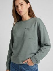 MOSS COPENHAGEN Bluza "Illiana" w kolorze zielonym rozmiar: L/XL. Zielone bluzy damskie Moss Copenhagen, l, bez wzorów, bez kaptura. Za 145.26 zł.