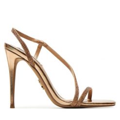 Sandały Steve Madden. Żółte sandały damskie Steve Madden, bez wzorów, bez obcasa, na szpilce, bez zapięcia. Za 349.99 zł.