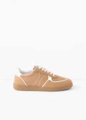Sneakersy w stylu retro. Brązowe obuwie sportowe treningowe bonprix. Za 109.99 zł.