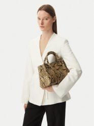 Tommy Hilfiger Torebka American Icon Mini Tote Snake AW0AW18818 Brązowy. Brązowe torebki klasyczne damskie Tommy Hilfiger, ze skóry, bez dodatków. Za 1,399.00 zł.