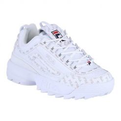 Buty do chodzenia damskie Fila Disruptor Ii Multiflag. Białe obuwie sportowe damskie Fila, z materiału, bez zapięcia, trekkingowe. Za 484.00 zł.