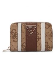 Guess Portfel w kolorze beżowym - 14 x 9 x 3 cm rozmiar: onesize. Brązowe portfele damskie Guess, z aplikacjami, z materiału. Za 144.95 zł.
