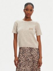 Munthe Sweter Pantas 252160425270 Beżowy Regular Fit. Brązowe swetry klasyczne damskie Munthe, z syntetyku, bez kołnierzyka. Za 759.99 zł.