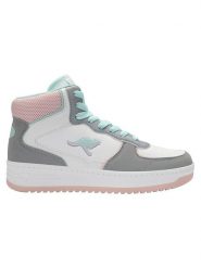 Kangaroos Sneakersy "K-Top Dora" w kolorze turkusowo-szaro-białym rozmiar: 36. Białe obuwie sportowe damskie KangaROOS, za kostkę, bez zapięcia. Za 132.05 zł.