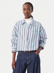 Tommy Jeans Koszula Essential DW0DW23340 Niebieski jasny Oversize. Niebieskie koszule damskie Tommy Jeans, xl, bez wzorów, z bawełny, bez kołnierzyka, bez ramiączek. Za 449.99 zł.