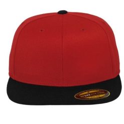 Dwukolorowa Czapka Z Daszkiem Premium 210. Czarne czapki z daszkiem damskie FLEXFIT, bez wzorów. Za 87.99 zł.