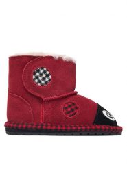 EMU Australia Śniegowce Lenny Ladybug Walker B13326 Czerwony. Czerwone kozaki dziewczęce EMU Australia, bez wzorów, bez obcasa, bez zapięcia. Za 254.99 zł.