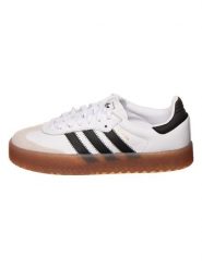 Adidas Skórzane sneakersy "Samba" w kolorze białym rozmiar: 41 1/3. Białe obuwie sportowe damskie Adidas, bez zapięcia. Za 382.13 zł.