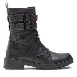 Trapery Geox. Czarne trapery damskie Geox, bez zapięcia. Za 208.99 zł.
