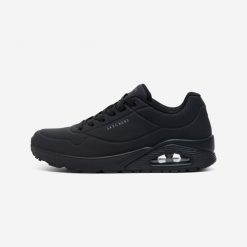 Sneakersy damskie Skechers Uno Stand On Air. Czarne obuwie sportowe damskie Skechers, z syntetyku, bez zapięcia, trekkingowe, Skechers Sport. Za 249.99 zł.