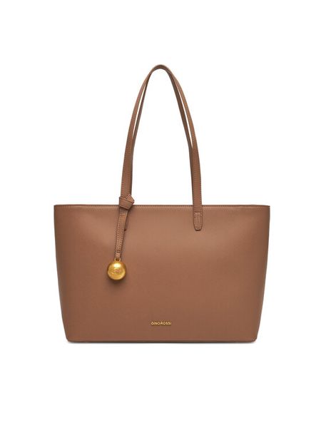 Gino Rossi Torebka RC-19686 Beżowy. Brązowe torebki klasyczne damskie Gino Rossi, z materiału, bez dodatków. Za 279.99 zł.