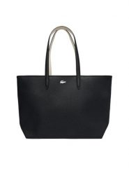 Lacoste Torebka NF4823AA Szary. Szare shopper bag Lacoste, bez wzorów, ze skóry, bez dodatków. Za 599.99 zł.