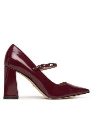 Guess Czółenka FLPRR2 PAF08 Bordowy. Czerwone czółenka damskie Guess, z aplikacjami, ze skóry, bez obcasa. Za 719.99 zł.