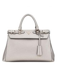 Guess Torebka w kolorze srebrnym - 35 x 22 x 12 cm rozmiar: onesize. Szare torebki klasyczne damskie Guess, z materiału, przez ramię, bez dodatków. Za 483.17 zł.