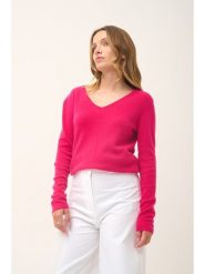 Just Cashmere Kaszmirowy sweter "Joan" w kolorze różowym rozmiar: XL. Różowe swetry klasyczne damskie Just Cashmere, xl, z kaszmiru, bez kołnierzyka. Za 407.53 zł.