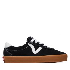 Tenisówki Vans. Czarne trampki damskie Vans, bez wzorów, bez zapięcia. Za 239.99 zł.