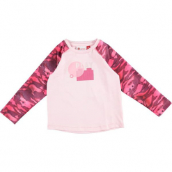 Koszulka "Thea 701" w kolorze jasnoróżowym. Czerwone koszulki i t-shirty dziewczęce Lego Wear Fashion, z okrągłym kołnierzem, z długim rękawem. W wyprzedaży za 47.95 zł.