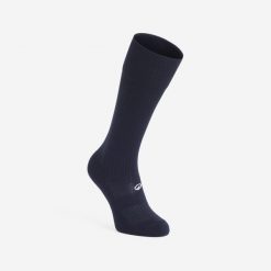 Skarpety siatkarskie Allsix VSK500 wysokie. Niebieskie skarpetki damskie ALLSIX, bez wzorów, z meshu. Za 29.99 zł.