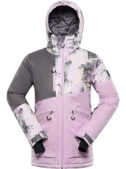Alpine Pro Kurtka narciarska "Uzera" w kolorze jasnoróżowo-szarym rozmiar: M. Różowe kurtki sportowe damskie Alpine Pro, m, bez wzorów, bez kaptura. Za 520.90 zł.