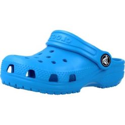 Sandały CROCS CLASSIC CLOG T Niebieski. Niebieskie sandały damskie Crocs, bez wzorów, z syntetyku, bez obcasa, bez zapięcia. Za 197.99 zł.