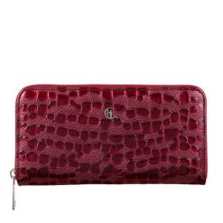 Czerwony Portfel Damski ze Skóry Licowej krople PD090s359 RFID. Czerwone portfele damskie bez wzorów, ze skóry. Za 161.50 zł.