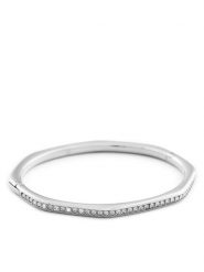 Swarovski Bransoletka bangle Dextera 5725222 Srebrny. Szare bransoletki damskie Swarovski, metalowe. Za 529.99 zł.