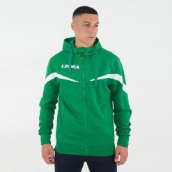 Kurtka rozgrzewkowa Turcja zielono-biała. Białe kurtki damskie LEGEA, l, bez wzorów, z bawełny, bez kaptura. Za 96.00 zł.