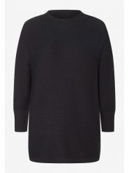 More & More Sweter w kolorze czarnym rozmiar: 46. Czarne swetry klasyczne damskie More & More, bez kołnierzyka. Za 100.99 zł.