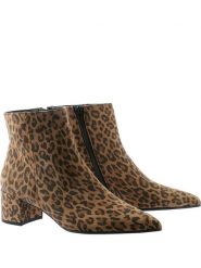 Högl Skórzane botki "Beatrice" w kolorze jasnobrązowo-czarnym rozmiar: 40. Brązowe botki damskie Högl, eleganckie, bez obcasa, bez zapięcia. Za 433.83 zł.