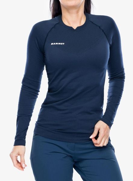 Bluza termoaktywna damska Mammut Trift Longsleeve. Niebieskie bluzy damskie Mammut, m, bez wzorów, z materiału, bez kaptura. Za 448.05 zł.