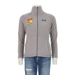 Damska szara kurtka z polaru. Szare kurtki damskie Patagonia, l, bez wzorów, z polaru, bez kaptura. Za 212.96 zł.