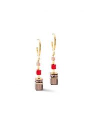 COEUR DE LION Kolczyki-kreole z kryształami Swarovski rozmiar: onesize. Czerwone kolczyki damskie COEUR DE LION, z kryształem, ze stali. Za 252.34 zł.