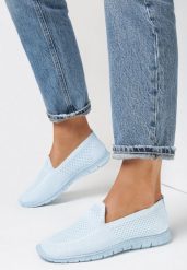 Niebieskie Tenisówki Dubost. Niebieskie obuwie sportowe damskie Born2be, bez zapięcia, tenisowe. Za 39.99 zł.
