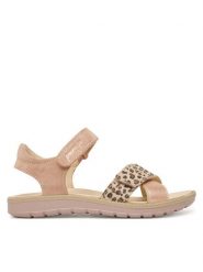 Primigi Sandały 1385322 S Różowy. Czerwone sandały dziewczęce Primigi, ze skóry, bez obcasa, bez zapięcia. Za 279.99 zł.