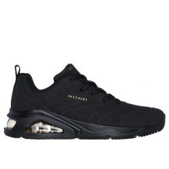 Sneakersy damskie Skechers Tres-Air Uno Ah-Mazing. Czarne obuwie sportowe damskie Skechers, z materiału, bez zapięcia. Za 333.50 zł.