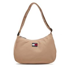 Torebka Tommy Jeans. Brązowe torebki klasyczne damskie Tommy Jeans, z jeansu, bez dodatków. Za 209.99 zł.
