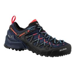 Buty trekkingowe Salewa Ws Wildfire Edge Gtx 61376-3965 niebieskie. Niebieskie obuwie trekkingowe damskie z gore-texu, bez zapięcia. Za 1,083.18 zł.