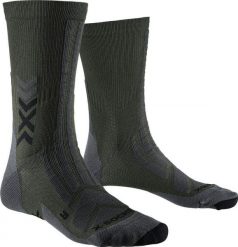 Skarpetki X-Socks Discover Crew. Czarne skarpetki damskie X Socks, bez wzorów, z materiału. Za 163.00 zł.