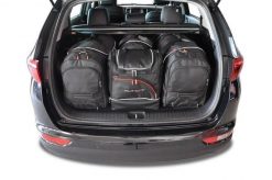 Torby Do Bagażnika Kia Sportage 2016-2021 4Szt Kjust. Czarne torby podróżne KJUST, bez wzorów, z kauczuku. Za 1,220.00 zł.