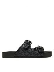 MICHAEL Michael Kors Klapki Byers 40T5BYFS1D Czarny. Czarne klapki damskie MICHAEL Michael Kors, bez wzorów, z materiału, bez obcasa, bez zapięcia. Za 469.99 zł.