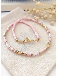 Atelier MIU Pozłacany naszyjnik - dł. 45 cm rozmiar: onesize. Różowe naszyjniki damskie atelier MIU, pozłacane. Za 110.81 zł.