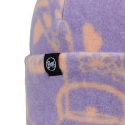 Czapka BUFF POLAR PRINTS BEANIE LETA GRAPE ICE. Fioletowe czapki damskie Buff, bez wzorów, z materiału. Za 149.90 zł.