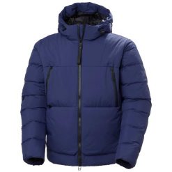 Kurtka z kapturem Helly Hansen W22 Arc. Niebieskie kurtki damskie Helly Hansen, na zimę, bez wzorów, z puchu, z kapturem. Za 1,944.50 zł.