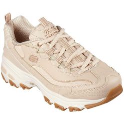 Adidasy Skechers D'lites-goo, Kobiety. Brązowe obuwie sportowe damskie Skechers, z syntetyku, bez zapięcia, trekkingowe. Za 490.00 zł.