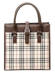 Burberry Torebka w kolorze kremowo-brązowym - 23 x 22 x 11 cm rozmiar: onesize. Brązowe torebki klasyczne damskie Burberry, z materiału, bez dodatków. Za 2,696.99 zł.