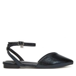 Baleriny DeeZee. Czarne balerinki damskie DeeZee, bez wzorów. Za 89.99 zł.